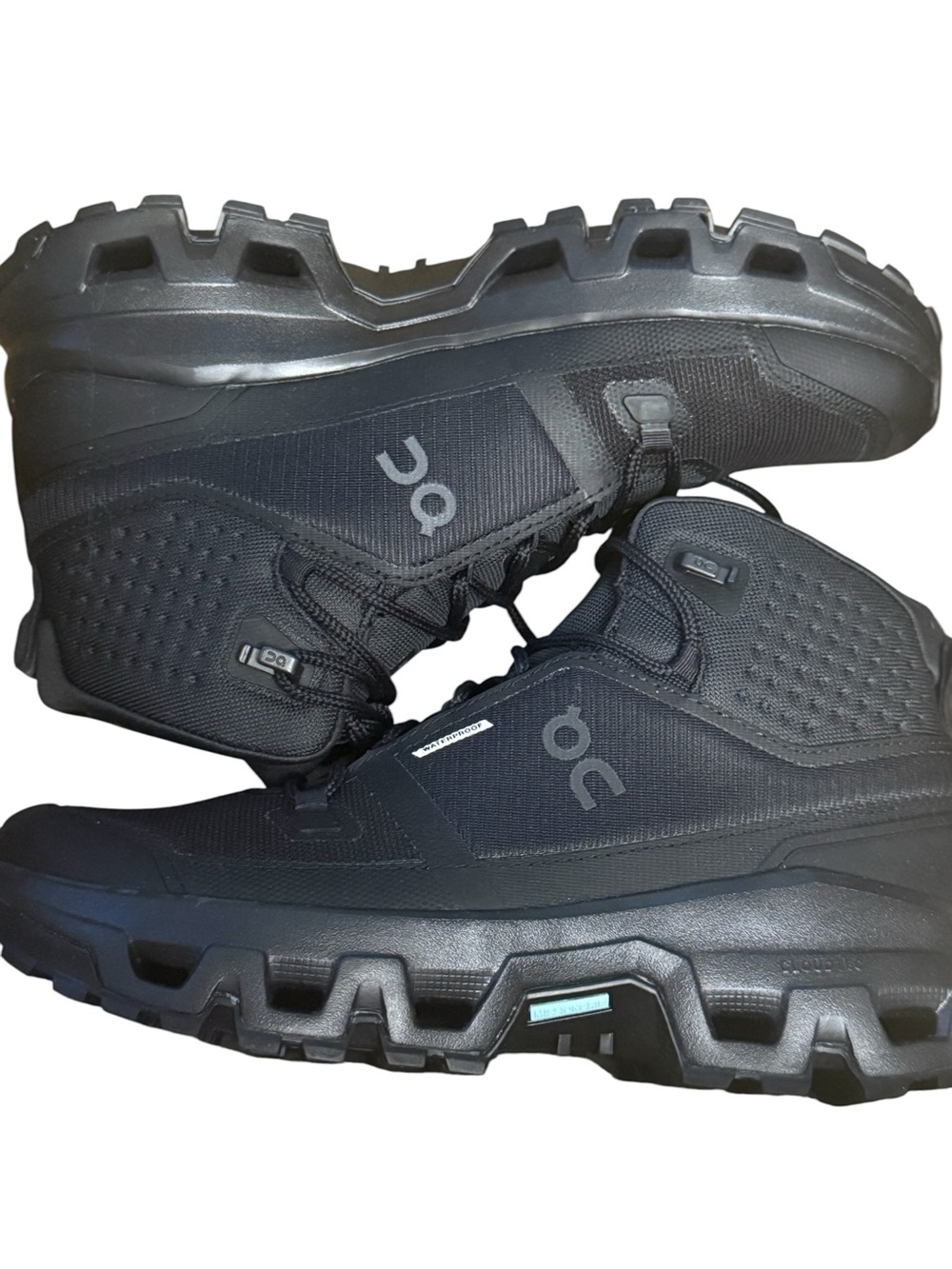 On Running Black Waterproof Mid-Top Trail Boots Size 9.5 NEW IN BOX